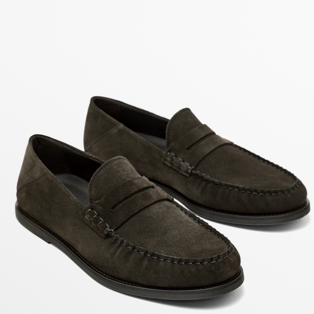 Massimo Dutti Leather Loafers- unused